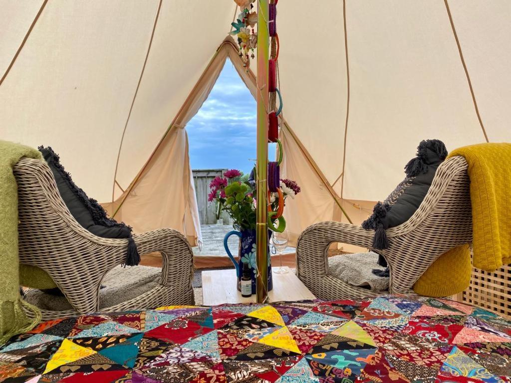 Coastal Stay Bell Tent Porthgain エクステリア 写真